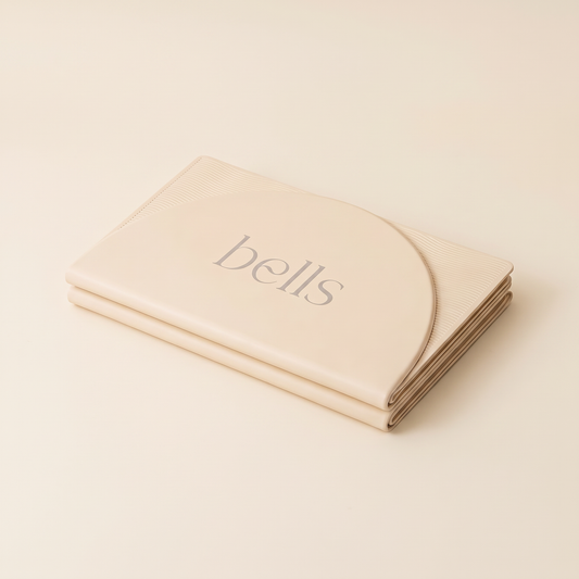 Bells Foldable Mat cream dobrado